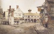 Cornelius Varley Ross Market Place,Herefordshire a sketch on the spot (mk47) oil painting picture wholesale